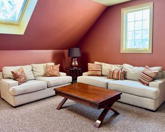 Upholstered Sofa and Love Seat