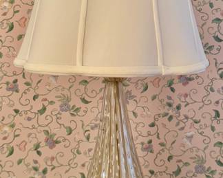 (2) Venetian Glass Lamps