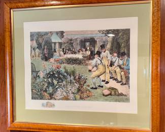 "A Day in the Country" Lithograph, Signed W. Dendy Sadler
