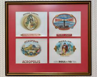 Framed Cigar Labels