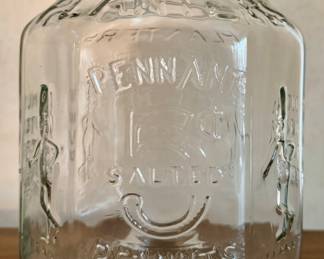 Planters Peanuts Glass Apothecary Jar