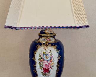 Hand Painted Porcelain Lamp