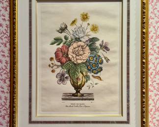 "Vase De Saxe" Botanical Lithograph
