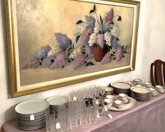 There is some Waterford crystal in this sale as well.  Come take a look at the dishware that goes along with it.