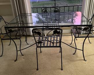 Are you looking for a glass-top dining table?  Well, here it is, just waiting for you.