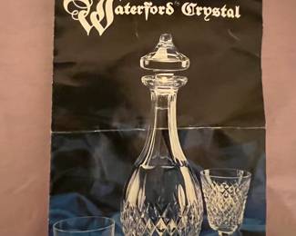 In case you needed a bit of instruction on caring for your Waterford Crystal.