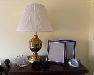 Brass Lamps & Picture Frames 