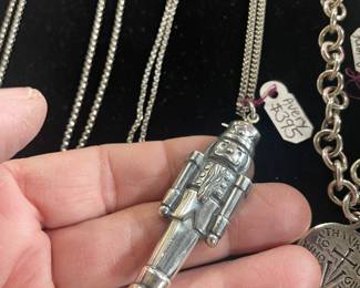 LARGE RARE VERY VINTAGE AVERY NUTCRACKER PENDANT  20 % OFF 