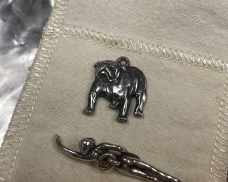 sterling bulldog  and swimmer  very retired avery charms  