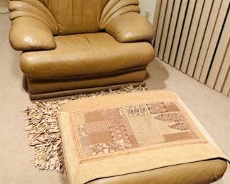 ITALIAN LEATHER, INTERLINE ITALIA S.R.L. CHAIR, OTTERMAN, AND SOFA