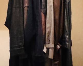 ITALIAN LEATHER LONG LADIES COATS