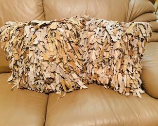 LEATHER PILLOWS