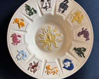 Vintage Zodiac plate