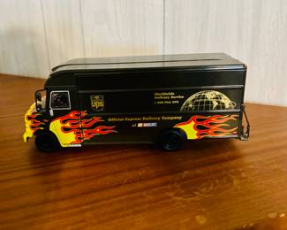 Diecast UPS Nascar truck with flames 
