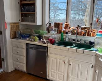 Copper and lots of it, cookware, tea pots and other gadgets 