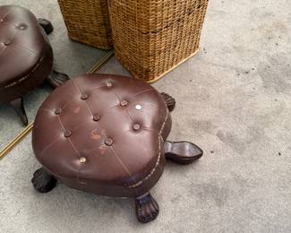 Turtle ottoman and hamper