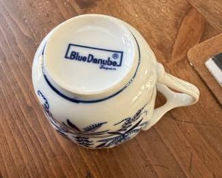 Blue Danube cup and saucers and china