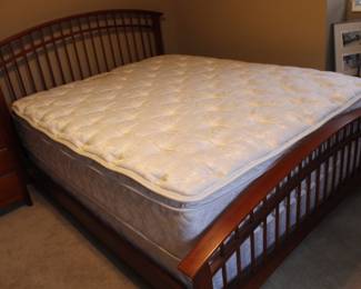Thomasville Impressions Queen Bed frame                            Queen mattress set 