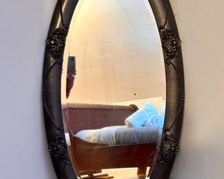 Antique oval mirror