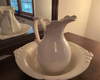 Ceramic Pitcher and Basin
