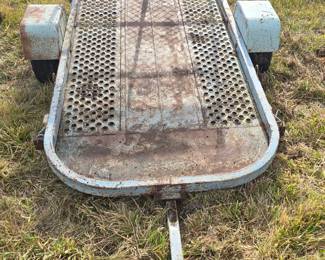 4by8 metal utility trailer 2 ball hitch