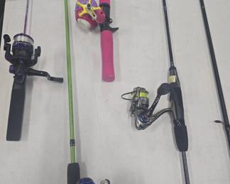 Dock Deamon, Laser Light, and kids fishing poles