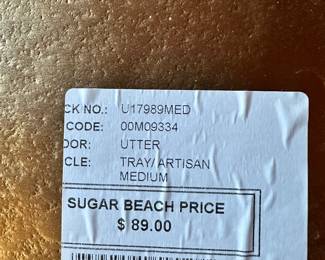#125 - $50 - Sugar beach gold color tray