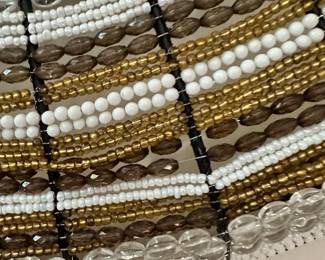 #62 - $110 - Beaded Mirror 36"R