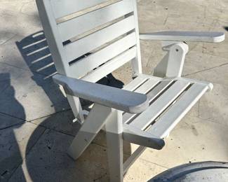 #38 - $ - 3 Composite wood folding chairs 