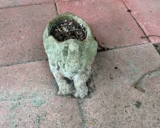 #47 - $40 - Cement Elephant planter