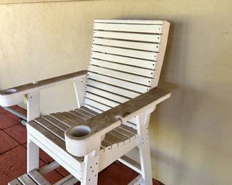 #54 - $120 - Composite lifeguard Chair 50"Hx32x33
