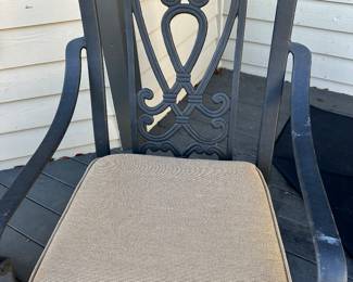 #31 - $150 - Pair Metal Swivel/Rock Chairs 39"Hx24"Dx25"W