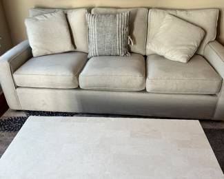 #19 - $400 - Cream Sofa Rowe Furn. 36"Hx86"Lx36"H