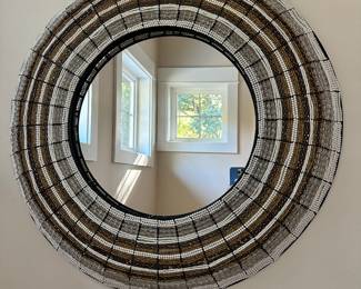 #62 - $110 - Beaded Mirror 36"R
