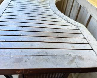 #52 - $325 - Bar w/3 swivel chairs  Disney Resort Collection 38"Hx54"Lx24"D  (bar as is)  chair 43"Hx17"x19"