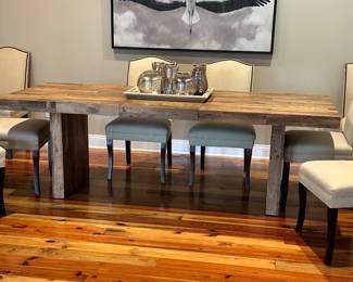 #7 - $900 - Wood dining table West Elm 31"Hx94"Lx39"D
