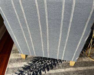 #15 - $700 - Pair of denim Sugar Beach chairs 32"Hx29"Wx35"D