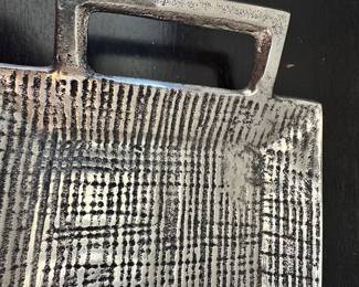 #126 - $60 - Sugar beach silver color tray