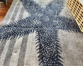 #18 - $150 - Rug Starfish design Turkish 8'2"x11'x6"

