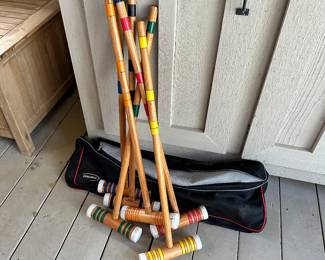 #49 - $ 44  Croquet Set