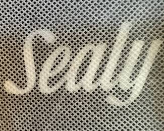 #66 - $700 - King Metal headboard 54"Hx67"W Sealy Mattress
