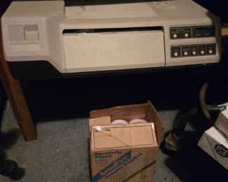 Vintage FAX machine & paper
