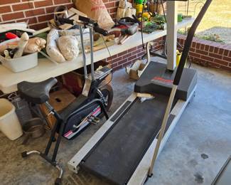 Stationary Bike & Treadmill