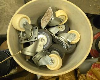 Lots of heavy duty, ball bearing casters