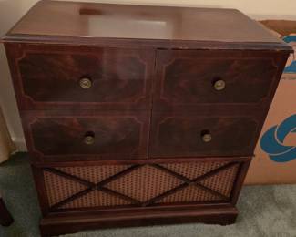 General Electric stereo console medalist