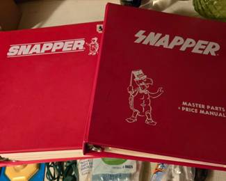 Vintage Snapper Parts manuals 1988 price list and 1977-78 (original "Mac" snapper w/ cigar