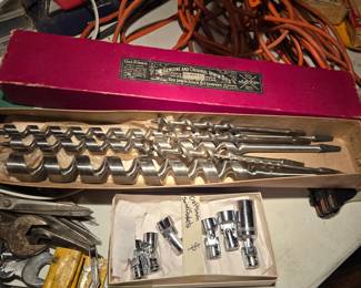 Irwin, Craftsman & other auger drill bits
