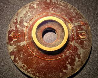 Butter churn lid marked "5" & "6"?