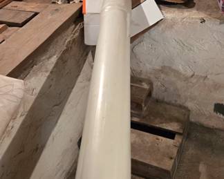 Huge roll of plastic vapor barrier