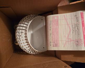 NIB Homco metal wall planter